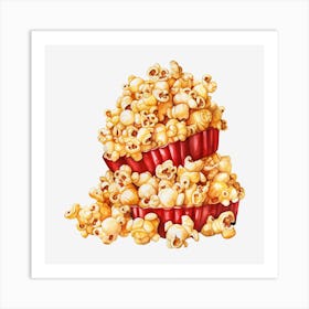 Popcorn In A Bowl 3 Art Print