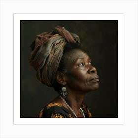 Portrait Of An African Woman 2 Art Print