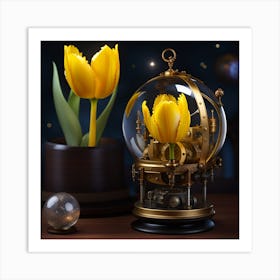 Tulip In A Glass Art Print
