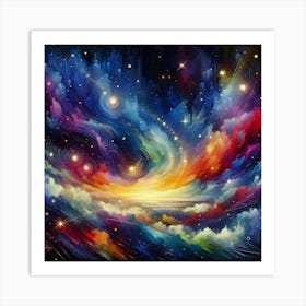 Galaxy Painting 2 Art Print