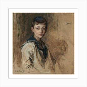 Portrait Of A Boy Art Print