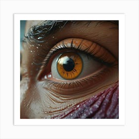 Eye Of A Zombie Art Print