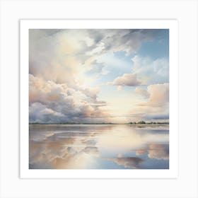 Clouds And Reflections Art Print