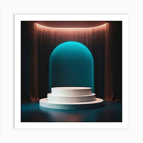 Stage In The Dark Art Print