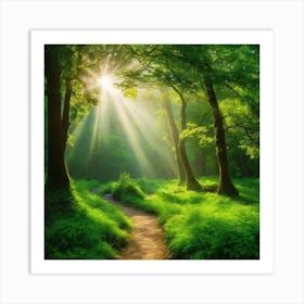 Path Through The Forest Art Print