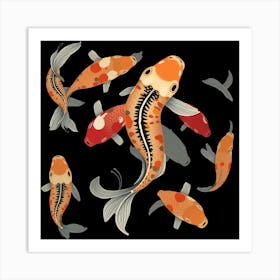 Koi Fish 101 Art Print