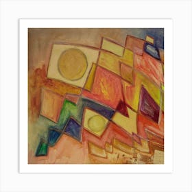 Dining Room Wall Art, Colors of Autumn ,Abstract Composition Art Print