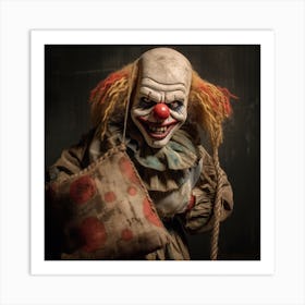 Creepy Clown 2 Art Print