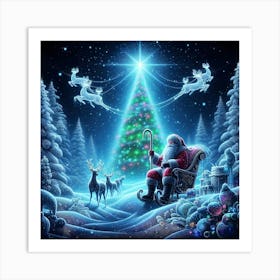 Christmas Santa 2 Art Print