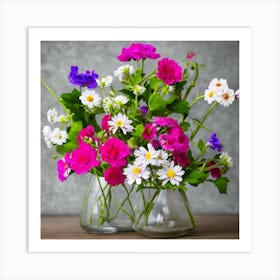 Flowers In A Single Vase Art Print