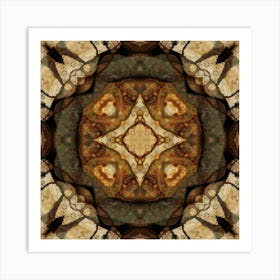 Abstraction On Natural Stone Art Print