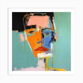 Human Faces Abstract Collection Hfc 40 Art Print