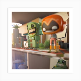 Toys at work Art Print