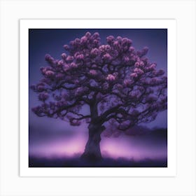 Purple Tree Art Print