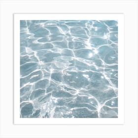 Crystal Clear Water Square Art Print