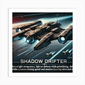 Shadow Drifter Light Weaponry Converted Art Print