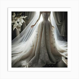 Beautiful Wedding Dress Art Print