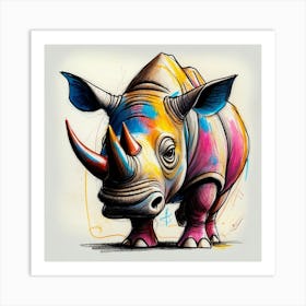 Rhino - Print Art Print