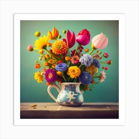 Flowers In A Vase Art Print