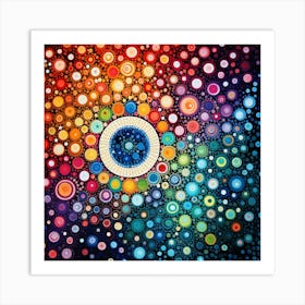 Colorful Circles Art Print