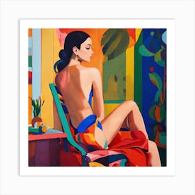 Woman In A Bikini 13 Art Print