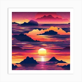 Sunset 5 Art Print