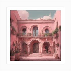Italian Building With Arches Art Print