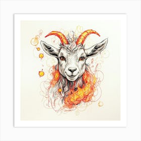 Goat! 12 Art Print