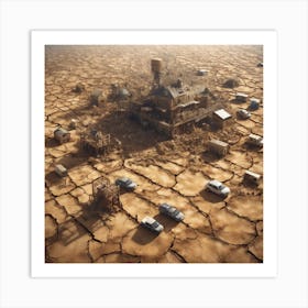 Deserted Town 2 Art Print