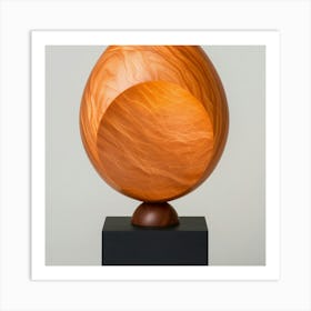 Wooden Egg Art Art Print