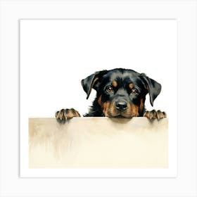 Rottweiler 2 Art Print