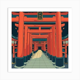 Fushigi Gate 6 Art Print