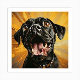 Pug Dog 4 Art Print