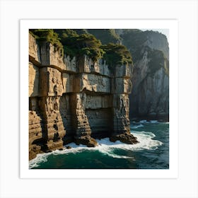 Cliffs Of Hong Kong 1 Art Print