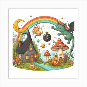 Fairy Tale House Art Print