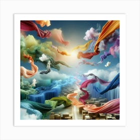 Abstract Of Sky And Clouds Art Print