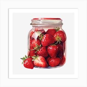 Strawberry Jar 1 Art Print