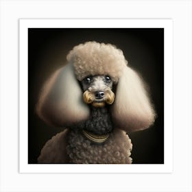 Poodle Portrait Art Print