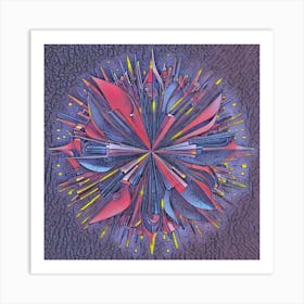 Psychedelic Starburst Art Print