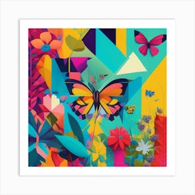 Butterfly Garden Art Print