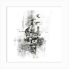 Abstract Cityscape Art Print