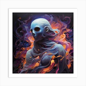 'The Skeleton' Art Print