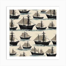 Sailboats Art Print