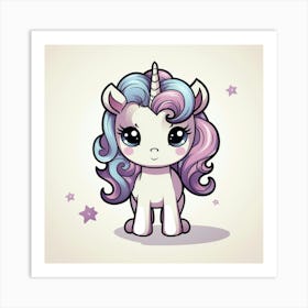 Cute Unicorn 694 Art Print