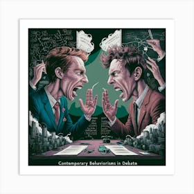 Debate Duel Art Print