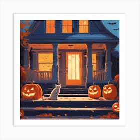 Halloween House 10 Art Print