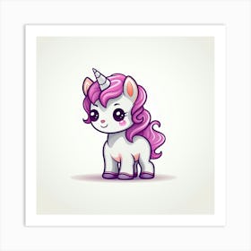 Cute Unicorn 625 Art Print