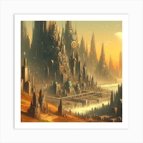 Sprawling Cityscape 3 1 Art Print