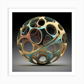 Abstract Sphere 1 Art Print