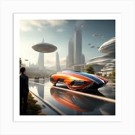 Futuristic Car 18 Art Print